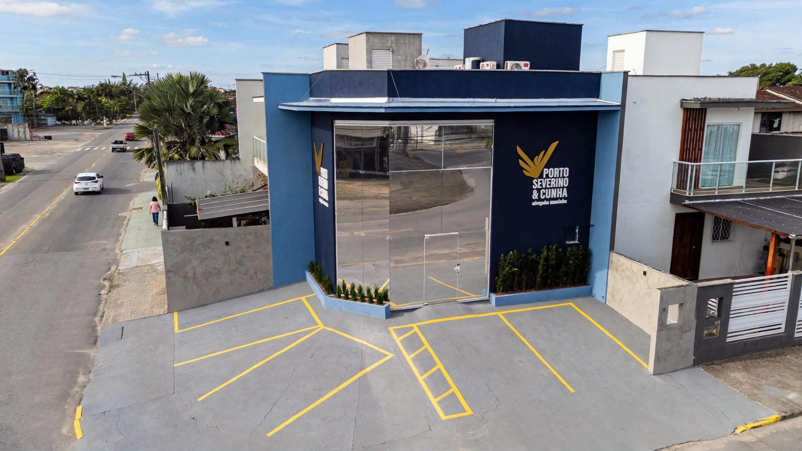 Fachada do escritório PSC em Joinville